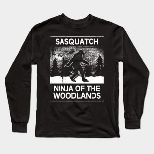 Sasquatch - Ninja of the Woodlands Long Sleeve T-Shirt